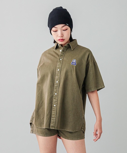 X-girl（エックスガール）の「PIGMENT DYED EASY SHORTS（その他パンツ・レディース・ブラック/オリーブ/レッド・XS/S/M）」の19枚目の写真