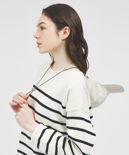 Ruben（ルーベン）の「【RUBEN】撥水 / ストラップ付き ナイロンキャップ（キャップ・レディース・カーキ/ブラック/モカ・フリー）」の9枚目の写真