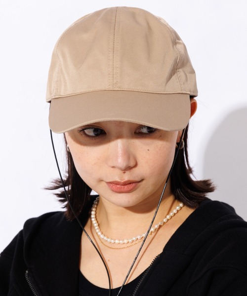 Ruben（ルーベン）の「【RUBEN】撥水 / ストラップ付き ナイロンキャップ（キャップ・レディース・カーキ/ブラック/モカ・フリー）」の3枚目の写真