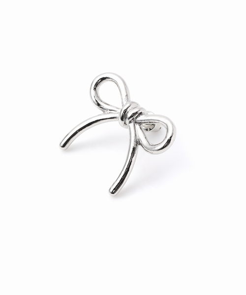 Bijou R.I （ビジューアールアイ）の「【Bijou R.I / ビジューアールアイ】Ribbon Pierce（ピアス（両耳用）・レディース・シルバー・FREE）」の4枚目の写真