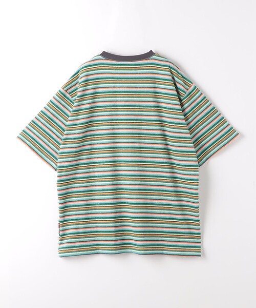 grandcanyon(グランドキャニオン)の「<GRAND CANYON>パイル マルチボーダー Tシャツ(Tシャツ/カットソー・メンズ・コバルトブルー/イエロー・L/M)」の10枚目の写真