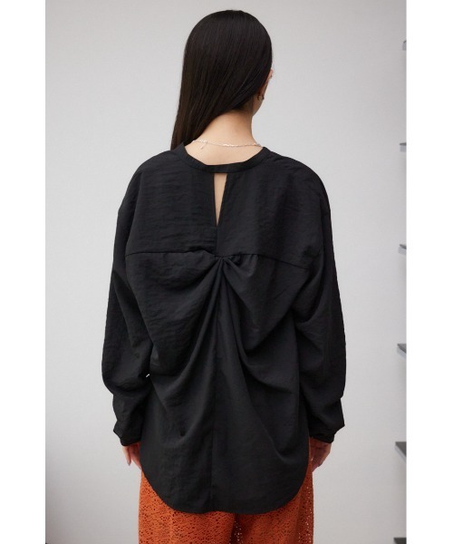AZUL by moussy(アズールバイマウジー)の「ルーズスキッパーシャツ(Tシャツ/カットソー・レディース・アイボリー/ブルー系その他3/ブラック・SMALL/MEDIUM)」の18枚目の写真