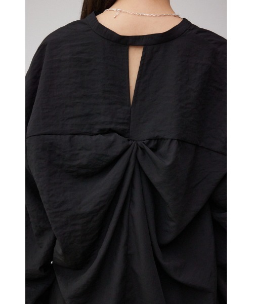 AZUL by moussy(アズールバイマウジー)の「ルーズスキッパーシャツ(Tシャツ/カットソー・レディース・アイボリー/ブルー系その他3/ブラック・SMALL/MEDIUM)」の19枚目の写真