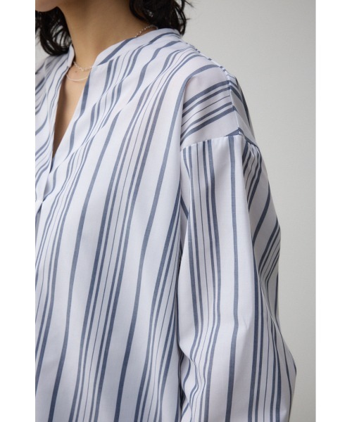 AZUL by moussy(アズールバイマウジー)の「ルーズスキッパーシャツ(Tシャツ/カットソー・レディース・アイボリー/ブルー系その他3/ブラック・SMALL/MEDIUM)」の14枚目の写真