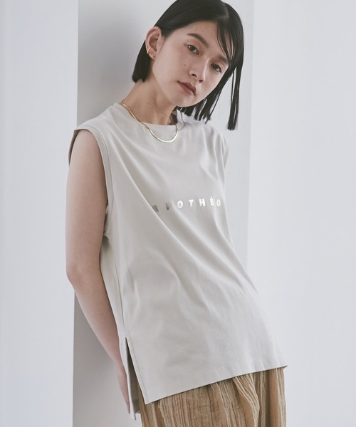セール】【WEB限定/別注】箔プリントロゴノースリーブTシャツ（T