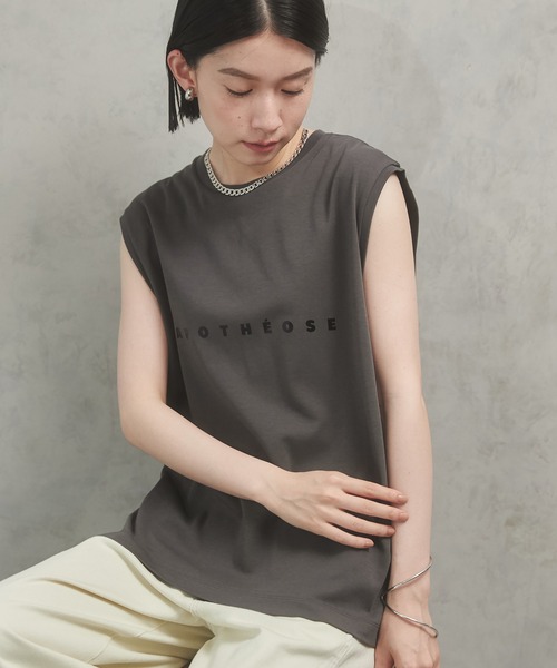 【web限定】【大きいサイズ】 15号(3L) 箔プリントロゴTシャツ SHIPS tシャツ 「WEB限定」「手洗い可能」フラワー 箔 プリント
