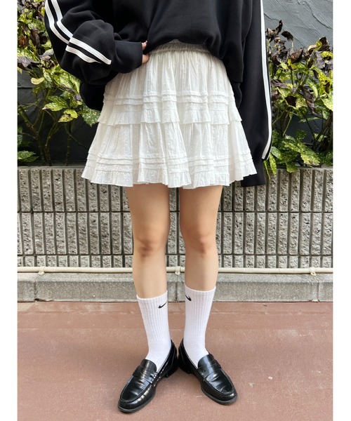 PHILLY（フィリー）の「《大バズり中★》コットンレースティアードミニスカート（スカート・レディース・ブラック/ホワイト・FREE）」の19枚目の写真