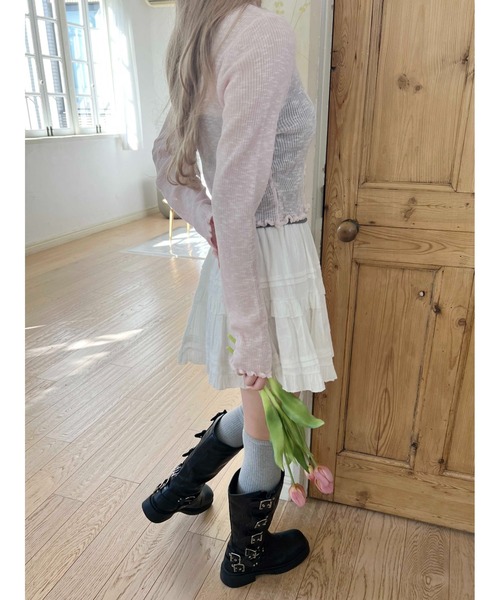 PHILLY（フィリー）の「《大バズり中★》コットンレースティアードミニスカート（スカート・レディース・ブラック/ホワイト・FREE）」の8枚目の写真