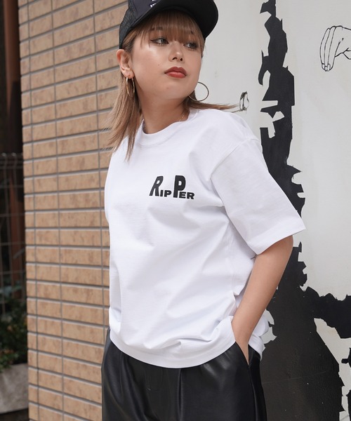 RIPPER】シンプル RIPPER プリントTシャツ / 8oz スーパー