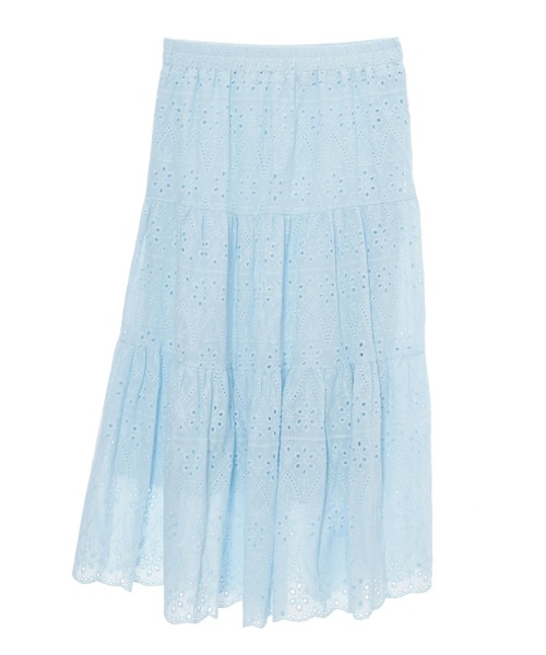 fifth（フィフス）の「コットンレースティアードスカート（スカート・レディース・イエロー/ブルー/ブラック/グリーン/ホワイト・M）」の16枚目の写真