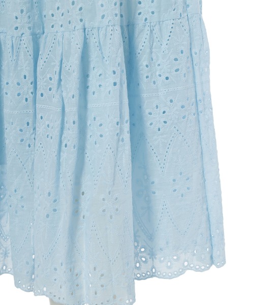 fifth（フィフス）の「コットンレースティアードスカート（スカート・レディース・イエロー/ブルー/ブラック/グリーン/ホワイト・M）」の13枚目の写真