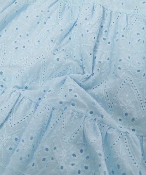 fifth（フィフス）の「コットンレースティアードスカート（スカート・レディース・イエロー/ブルー/ブラック/グリーン/ホワイト・M）」の7枚目の写真