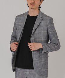 EDIFICE | EVALET メッシュ チェック 2ボタン ジャケット【セットアップ着用可能】(テーラードジャケット)