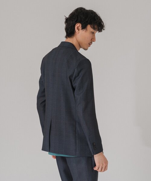 EDIFICE（エディフィス）の「”吸汗＆速乾”EVALET メッシュ チェック 2ボタン ジャケット（テーラードジャケット・メンズ・ライトグレー/ブラウン/チャコールグレー・MEDIUM/LARGE/SMALL/X-LARGE）」の19枚目の写真