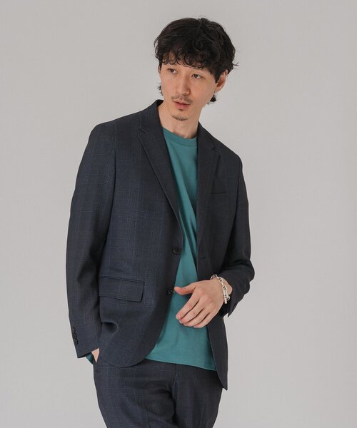 EDIFICE（エディフィス）の「”吸汗＆速乾”EVALET メッシュ チェック 2ボタン ジャケット（テーラードジャケット・メンズ・ライトグレー/ブラウン/チャコールグレー・MEDIUM/LARGE/SMALL/X-LARGE）」の21枚目の写真