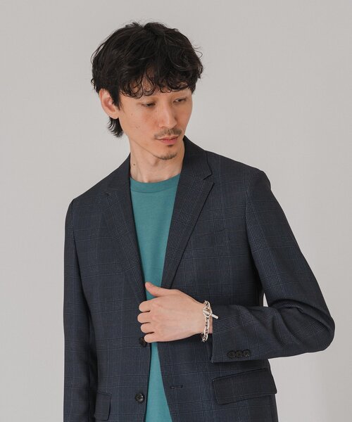 EDIFICE（エディフィス）の「”吸汗＆速乾”EVALET メッシュ チェック 2ボタン ジャケット（テーラードジャケット・メンズ・ライトグレー/ブラウン/チャコールグレー・MEDIUM/LARGE/SMALL/X-LARGE）」の22枚目の写真