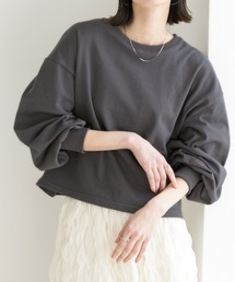 ボリュームスリーブ ショート丈プルオーバー