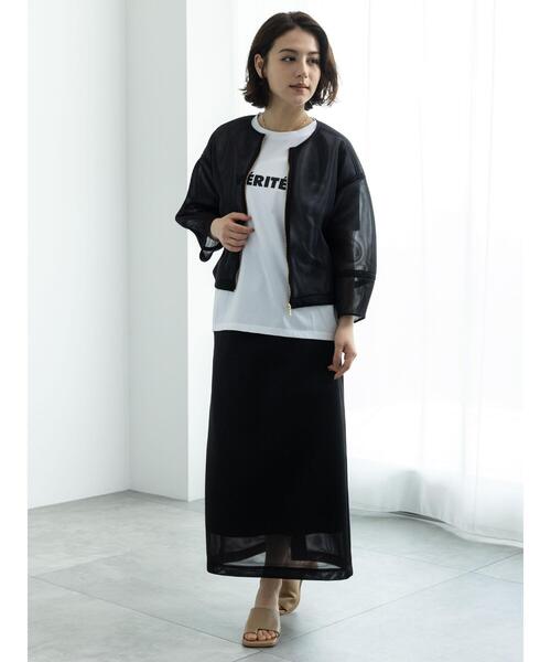 Te chichi（テチチ）の「シンプルロゴプリントTシャツ（Tシャツ/カットソー・レディース・シルバー/ブラック/ゴールド・F）」の8枚目の写真