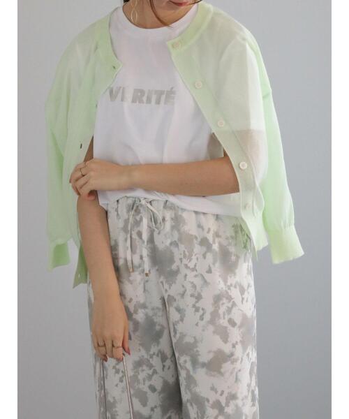 Te chichi（テチチ）の「シンプルロゴプリントTシャツ（Tシャツ/カットソー・レディース・シルバー/ブラック/ゴールド・F）」の4枚目の写真