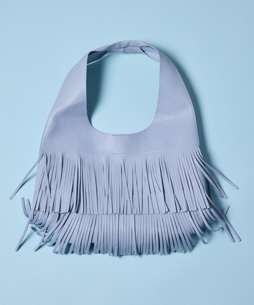 manana suerte(マニャーナスエルテ)の「フリンジショルダーバッグ(ショルダーバッグ・レディース・ブラック/ライトブルー・FREE)」の16枚目の写真