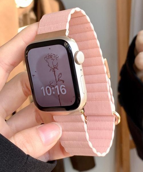 アップルウォッチ　純正　40  41  バンド　マグネット　ベルト アップルウォッチ バンド レザー マグネット ベルト apple watch