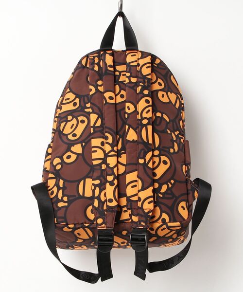 A BATHING APE(アベイシングエイプ)の「ALL BABY MILO MEDIUM BACKPACK(バックパック/リュック・メンズ・ブラウン・FREE)」の8枚目の写真