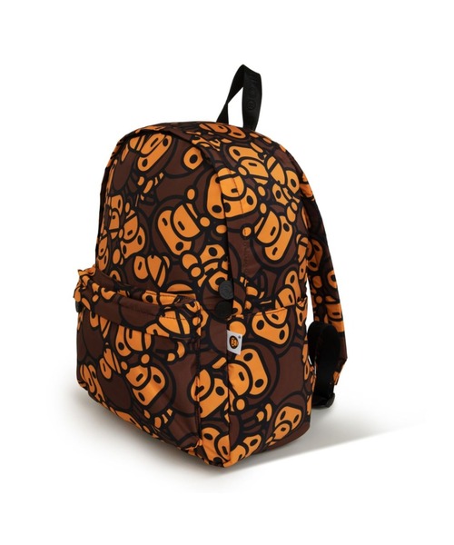 A BATHING APE(アベイシングエイプ)の「ALL BABY MILO MEDIUM BACKPACK(バックパック/リュック・メンズ・ブラウン・FREE)」の1枚目の写真