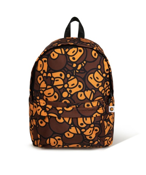 A BATHING APE(アベイシングエイプ)の「ALL BABY MILO MEDIUM BACKPACK(バックパック/リュック・メンズ・ブラウン・FREE)」の4枚目の写真
