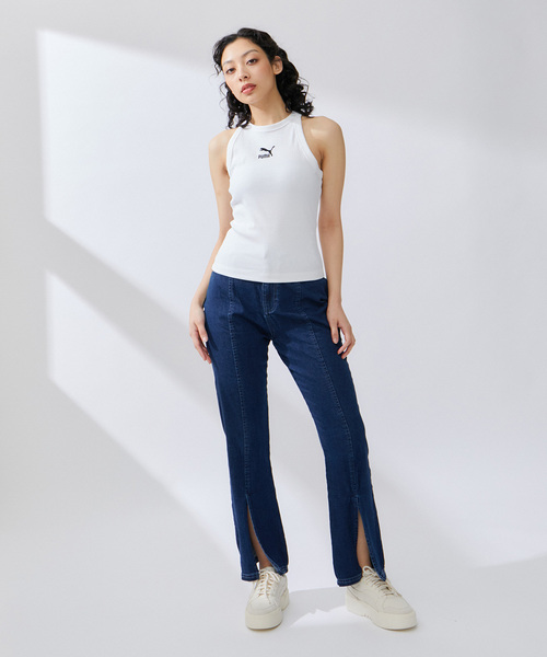 PUMA(プーマ)の「【PUMA】 CLASSICS リブ スリムタンクトップ(タンクトップ・レディース・ホワイト/ブラック・M)」の17枚目の写真