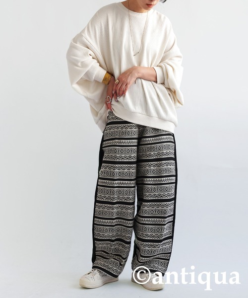 エスニック柄パンツ（その他パンツ）｜antiqua（アンティカ）