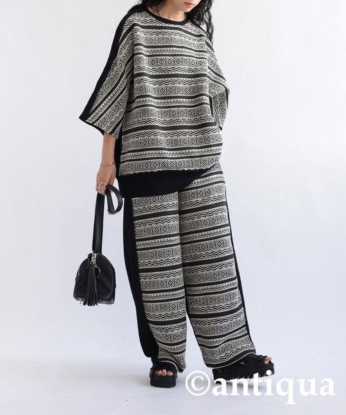 エスニック柄パンツ（その他パンツ）｜antiqua（アンティカ）