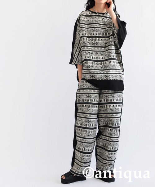 エスニック柄パンツ（その他パンツ）｜antiqua（アンティカ）