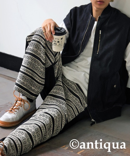エスニック柄パンツ（その他パンツ）｜antiqua（アンティカ）