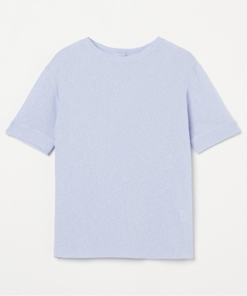 HELIOPOLE(エリオポール)の「DRY TOUCH RIB CREW NECK(Tシャツ/カットソー・レディース・ブラック/サックスブルー/ホワイト・38)」の4枚目の写真