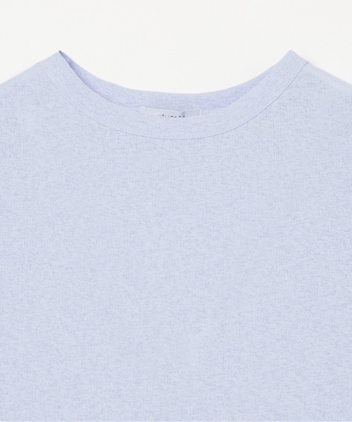 HELIOPOLE(エリオポール)の「DRY TOUCH RIB CREW NECK(Tシャツ/カットソー・レディース・ブラック/サックスブルー/ホワイト・38)」の6枚目の写真