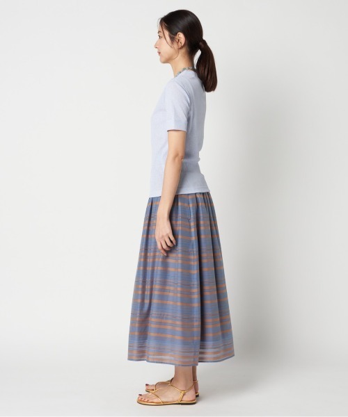 HELIOPOLE(エリオポール)の「DRY TOUCH RIB CREW NECK(Tシャツ/カットソー・レディース・ブラック/サックスブルー/ホワイト・38)」の11枚目の写真