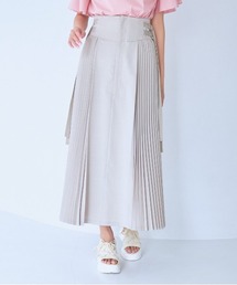 mysty woman | プリーツキリカエＷベルトスカート 128882(スカート)