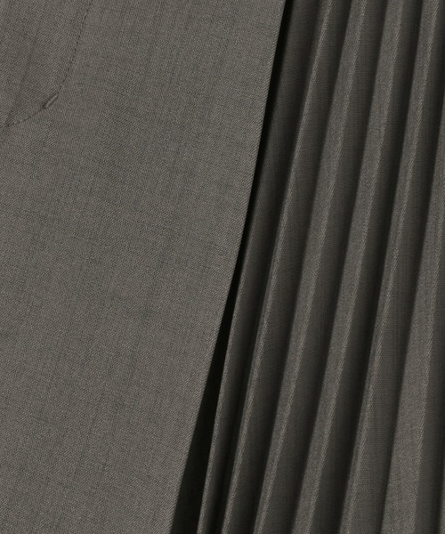 mysty woman（ミスティウーマン）の「プリーツキリカエＷベルトスカート 128882（スカート・レディース・チャコールグレー/カーキ/ベージュ系その他・FREE）」の13枚目の写真
