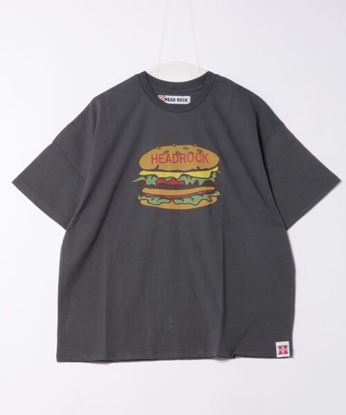 HEAD ROCK（ヘッドロック）の「HEADROCK/ヘッドロック 半袖オーバーサイズTシャツ（大人）（Tシャツ/カットソー・メンズ・オートミール/ベージュ/ネイビー/スミクロ・165/175/185）」の2枚目の写真