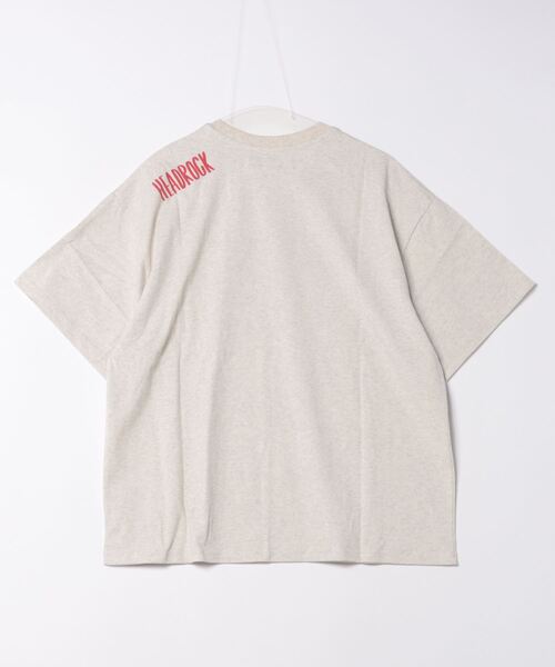 HEAD ROCK（ヘッドロック）の「HEADROCK/ヘッドロック 半袖オーバーサイズTシャツ（大人）（Tシャツ/カットソー・メンズ・オートミール/ベージュ/ネイビー/スミクロ・165/175/185）」の7枚目の写真