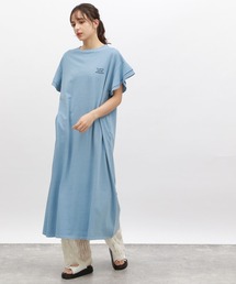 LAKOLE | ピグメント袖フリルワンピース / 119356(ワンピース)