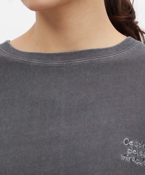 LAKOLE(ラコレ)の「ピグメント袖フリルワンピース / 119356(ワンピース・レディース・アイボリー/チャコールグレー/ブルー・SMALL/MEDIUM)」の16枚目の写真