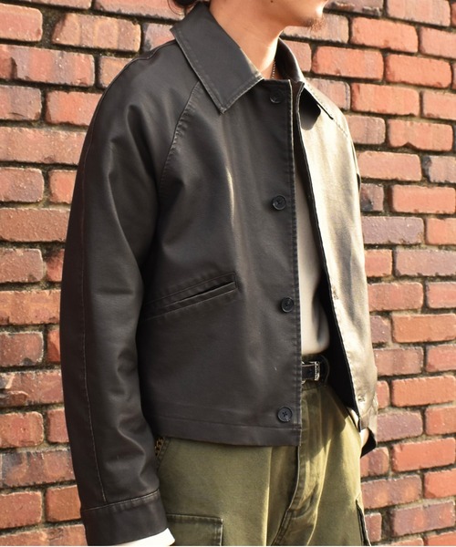 Noen(ノエン)の「ヴィンテージライクレザージャケット(ブルゾン・メンズ・ブラウン/ブラック・LARGE/MEDIUM)」の13枚目の写真