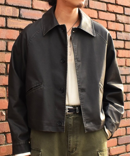 Noen(ノエン)の「ヴィンテージライクレザージャケット(ブルゾン・メンズ・ブラウン/ブラック・LARGE/MEDIUM)」の12枚目の写真