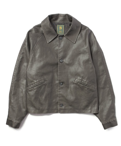 Noen(ノエン)の「ヴィンテージライクレザージャケット(ブルゾン・メンズ・ブラウン/ブラック・LARGE/MEDIUM)」の17枚目の写真