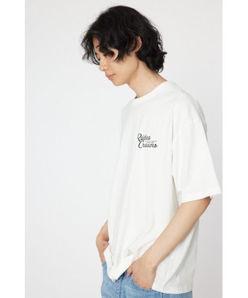 RODEO CROWNS WIDE BOWL(ロデオクラウンズワイドボウル)の「SCARYパッチ Tシャツ(Tシャツ/カットソー・メンズ・ホワイト/ブラック/ベージュ・MEDIUM/LARGE)」の4枚目の写真