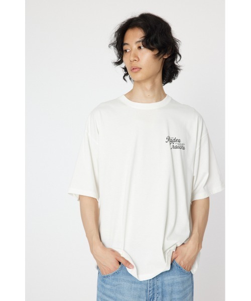 RODEO CROWNS WIDE BOWL(ロデオクラウンズワイドボウル)の「SCARYパッチ Tシャツ(Tシャツ/カットソー・メンズ・ホワイト/ブラック/ベージュ・MEDIUM/LARGE)」の5枚目の写真