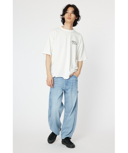 RODEO CROWNS WIDE BOWL(ロデオクラウンズワイドボウル)の「SCARYパッチ Tシャツ(Tシャツ/カットソー・メンズ・ホワイト/ブラック/ベージュ・MEDIUM/LARGE)」の7枚目の写真