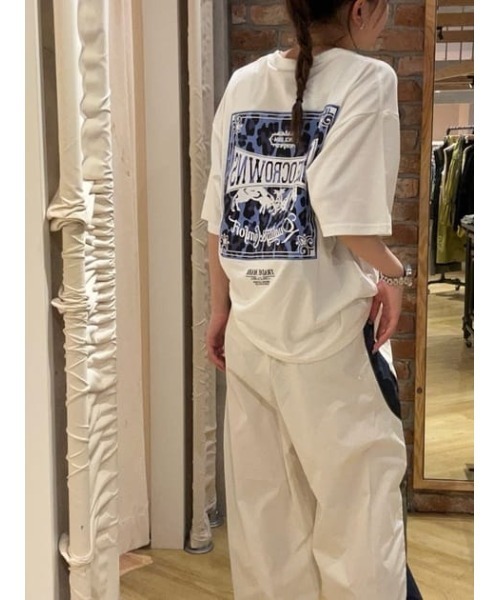 RODEO CROWNS WIDE BOWL(ロデオクラウンズワイドボウル)の「SCARYパッチ Tシャツ(Tシャツ/カットソー・メンズ・ホワイト/ブラック/ベージュ・MEDIUM/LARGE)」の19枚目の写真