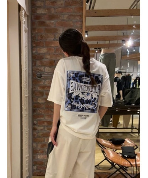 RODEO CROWNS WIDE BOWL(ロデオクラウンズワイドボウル)の「SCARYパッチ Tシャツ(Tシャツ/カットソー・メンズ・ホワイト/ブラック/ベージュ・MEDIUM/LARGE)」の20枚目の写真